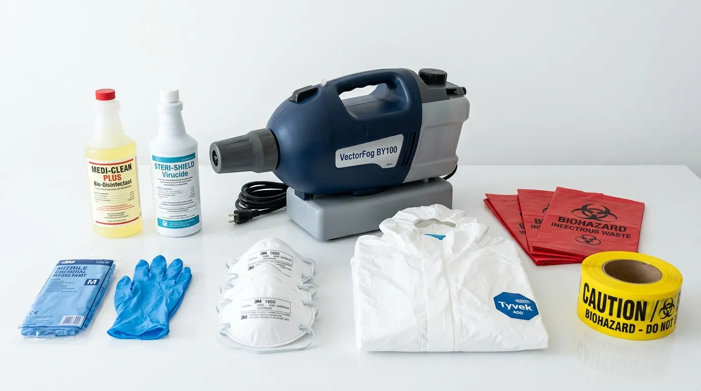 Professional biohazard remediation crew working in Glen Willow